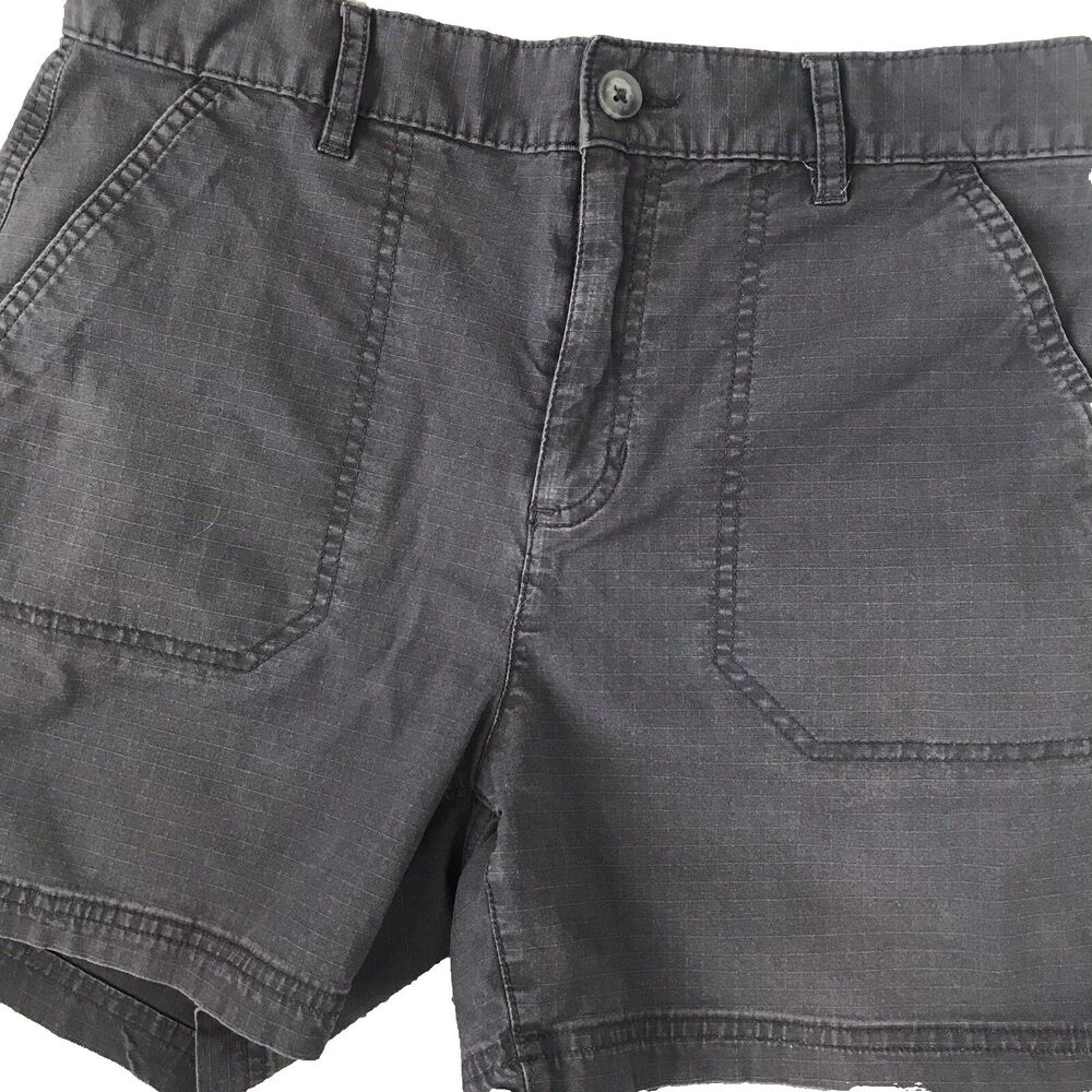 Eddie Bauer Shorts Women's Size‎ 6 Gray Specially Dyed Ripstop Outdoor Hiking